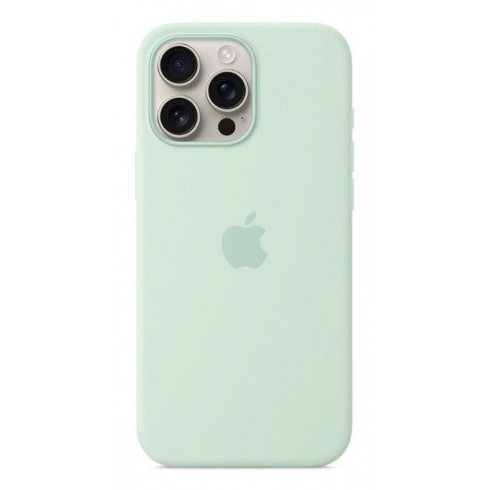 Capa MagSafe iPhone 16 Pro Max Silicone Agua-marinha