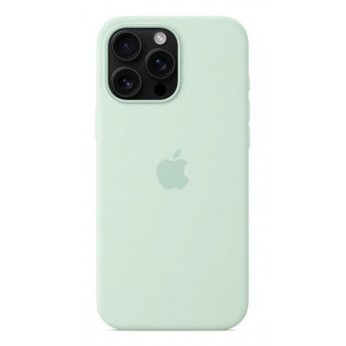 Capa MagSafe iPhone 16 Pro Max Silicone Agua-marinha