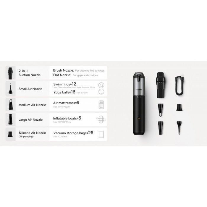 Aspirador Baseus A3LITE Car Vacuum Cleaner Black