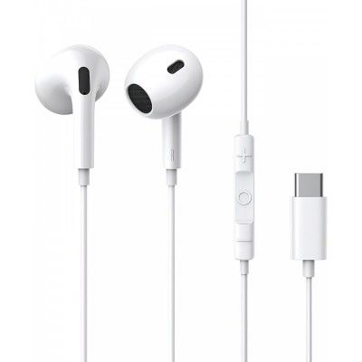 Auscultadores Encok CZ17 Wired Moon White