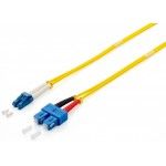 Cabo FO Duplex Jumper LC/SC 09/125 2.0M: amarelo: LSOH