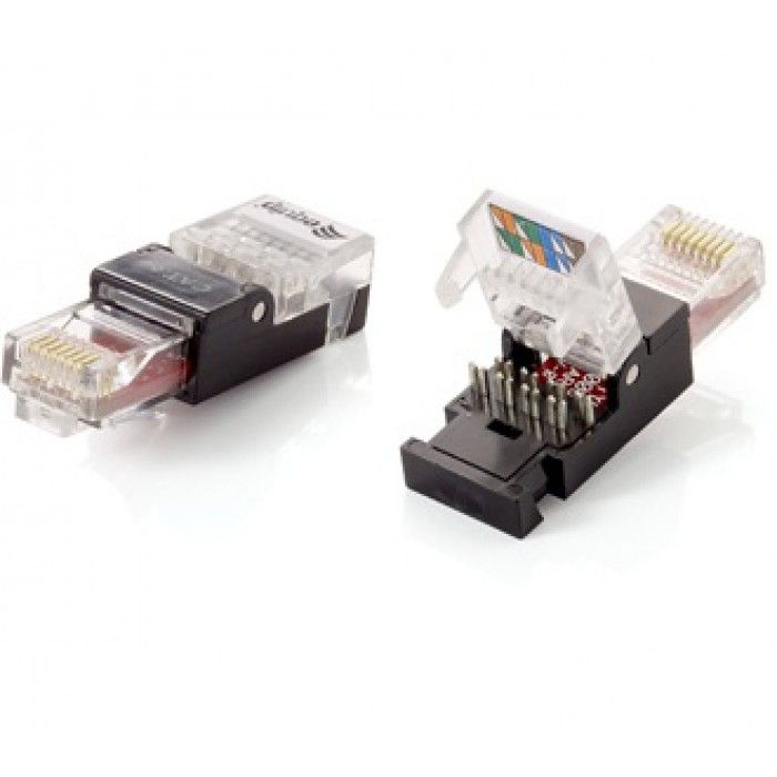 RJ45 Connector UTP Cat.6. toolfree assembly. Set of 2pcs