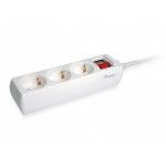 Cabo Extenso 3-Outlet Power Strip c/ interruptor 250V 16A 50/60HZ branco