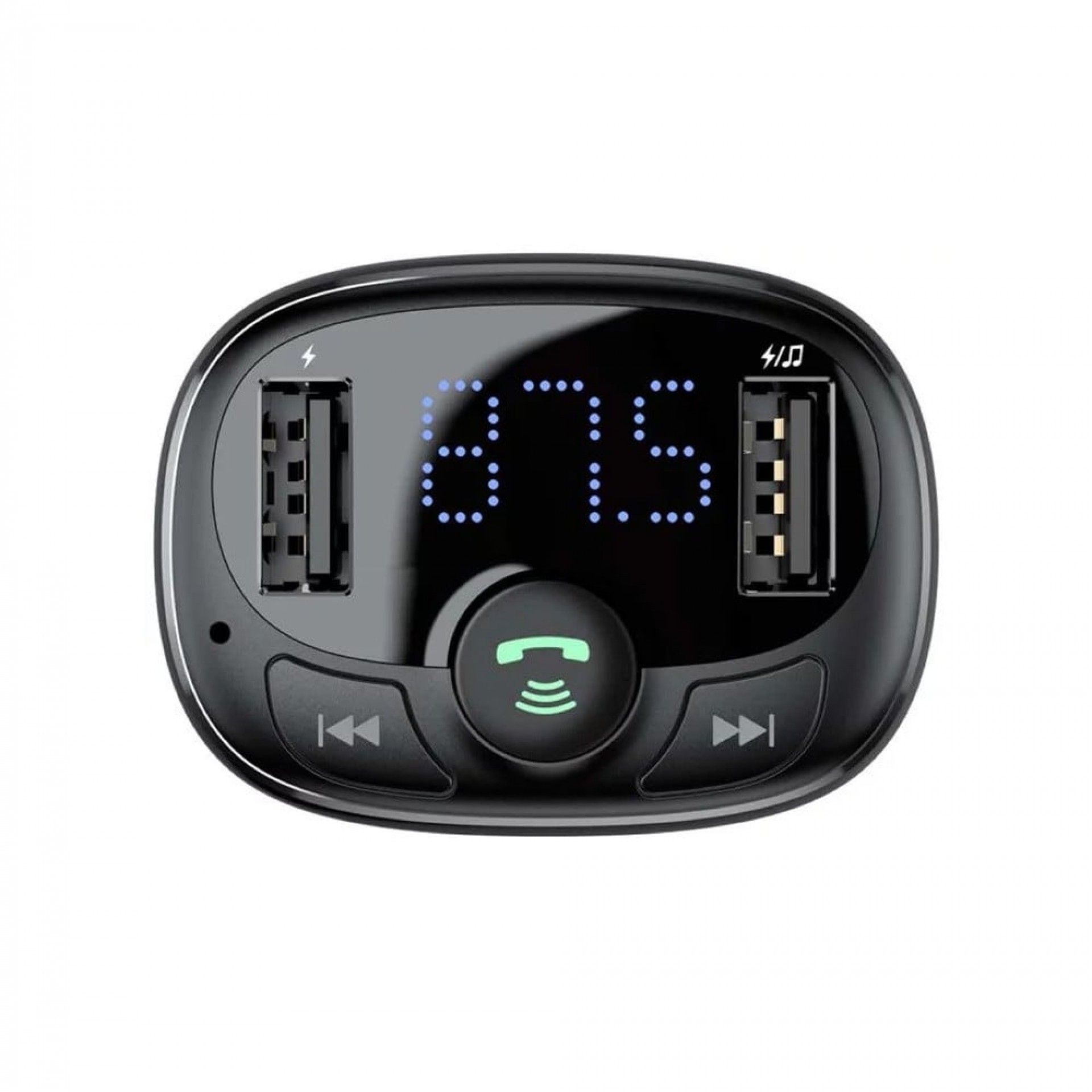 Car Bluetooth T Shaped S-09A Car Bluetooth Mp3 Player (Standard Edition) Preto