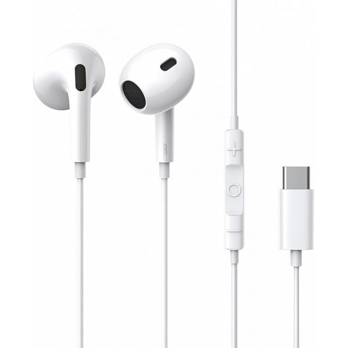 Auscultadores Encok CZ17 Wired Moon White