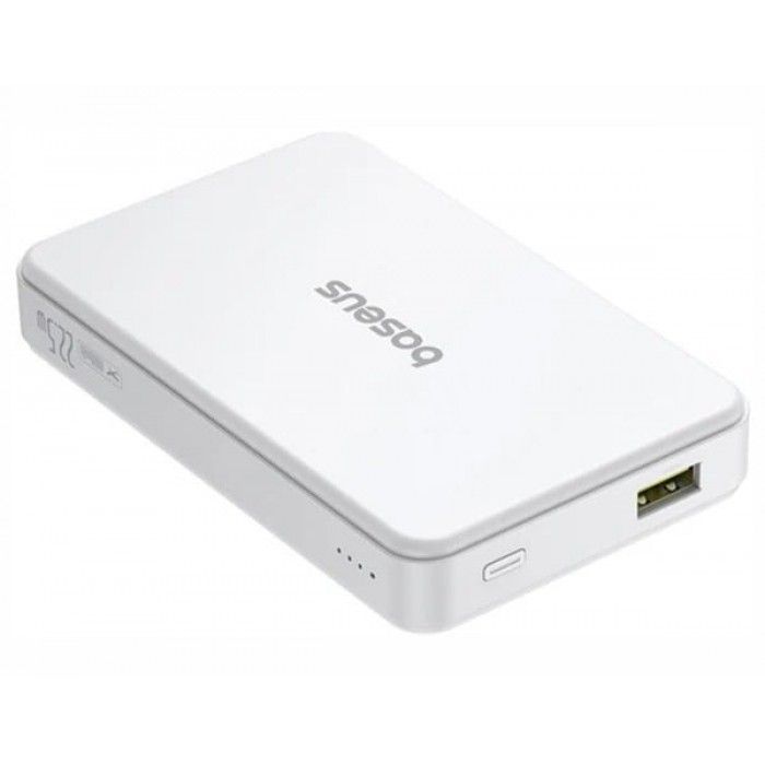Os-Baseus Airpow Ii Qi2 Magnetic Power Bank 10000Mah 22.5W Moon White
