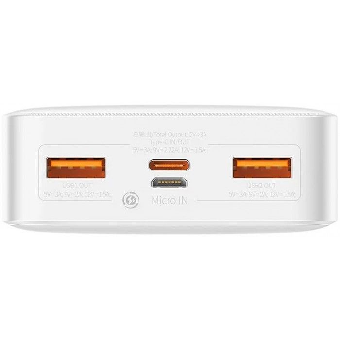 PowerBank Carregamento Rpido Bipow Display Digital 20000mah 20W Branco
