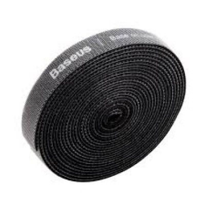 Velcro Baseus Colourful Circle Velcro Strap 3M Black