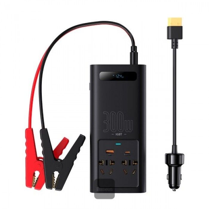 Inversor Baseus Igbt Power Inverter 300W (220V Cn/Eu ) Black