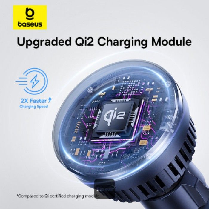 Suporte Baseus Magpro Series Magnetic Wireless Charging Car Mount Air Vent Version 15W Qi2.0 Cosmic