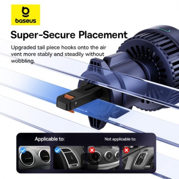 Suporte Baseus Magpro Series Magnetic Wireless Charging Car Mount Air Vent Version 15W Qi2.0 Cosmic