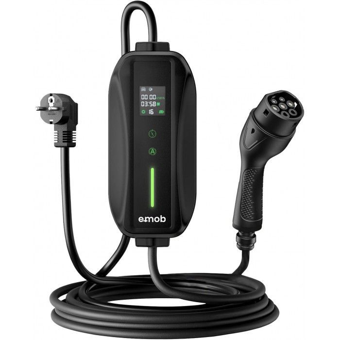 Carregador Portátil 3,5kW 1PH 16A schuko com 8,5m cabo T2 + Bolsa Carregador Portátil 3,5kW 1PH 16A schuko com 8,5m cabo T2 + Bolsa