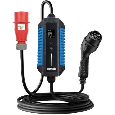 Carregador Porttil 11kW 3PH 16A Tomada Vermelha CEE 16A com cabo de 8,5m T2 + Bolsa