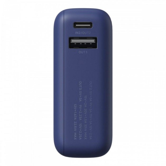 Power Bank 33W 10000mAh (Integrated Cable) Ice Blue GL Power Bank 33W 10000mAh (Integrated Cable) Ice Blue GL