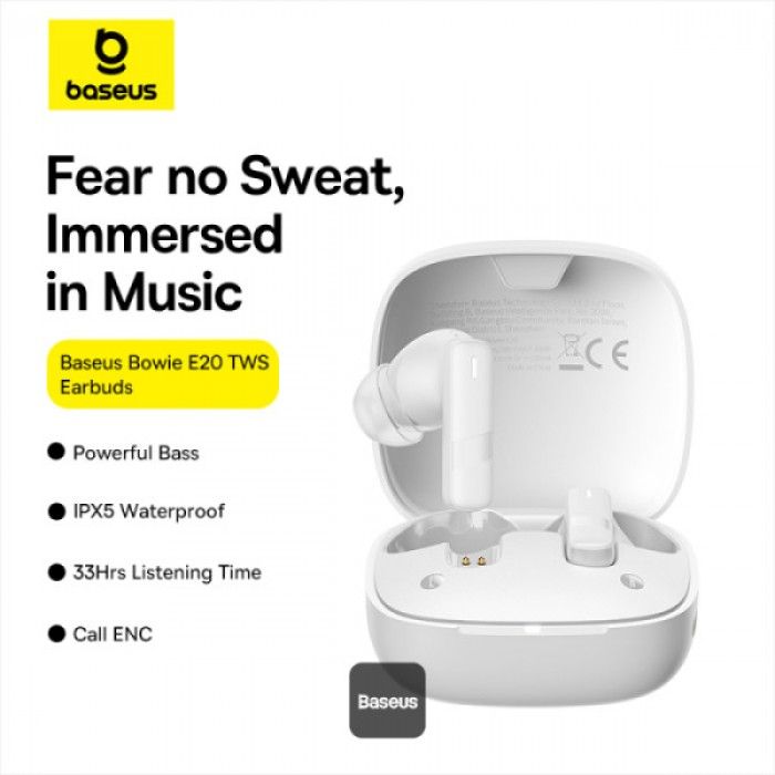 Auriculares Bowie E20 Wireless White