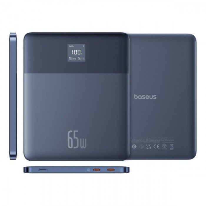 Powerbank Blade2 c/ Display 12000Mah 65W Azul