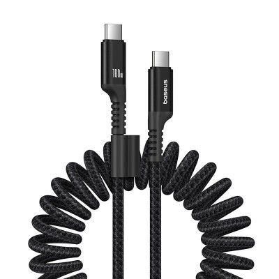 Cabo Baseus Fish-Eye Fast Charging Data Cable Usb-C To Usb-C 100W 1M Cluster Black