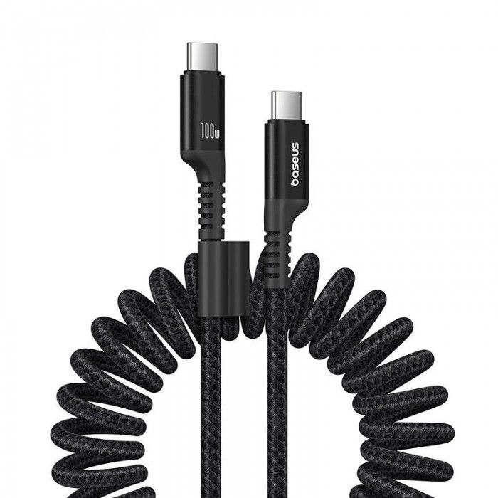 Cabo Baseus Fish-Eye Fast Charging Data Cable Usb-C To Usb-C 100W 1M Cluster Black Cabo Baseus Fish-Eye Fast Charging Data Cable Usb-C To Usb-C 100W 1M Cluster Black