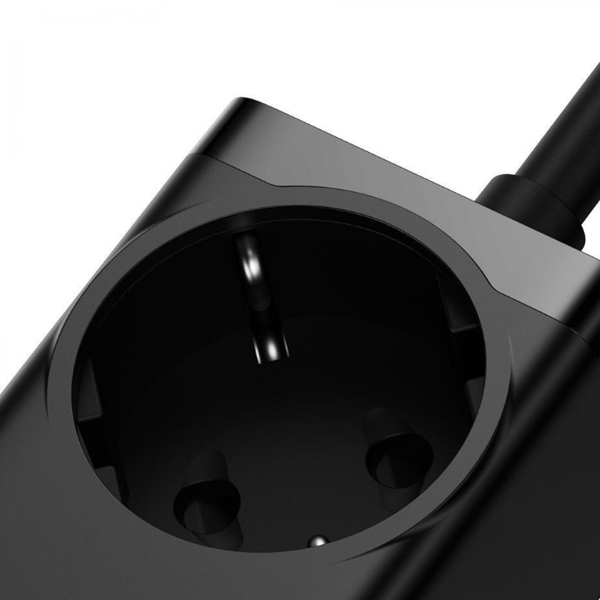 Carregador Carregamento Rápido 100W Gan3 Pro Dual Usb-C/Usb-A Preto + Tomada AC