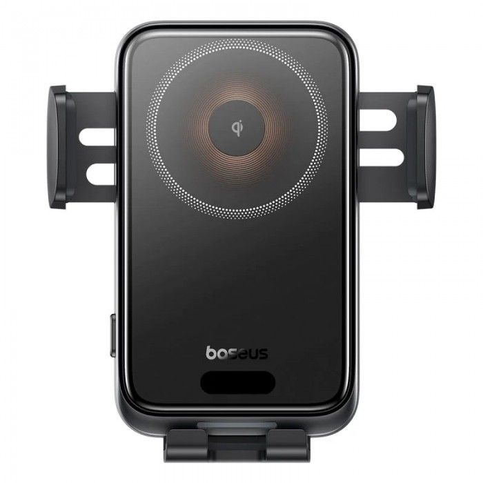 Os-Baseus Wisdom Pro Auto Coil Alignment Car Mount Wireless Charger Air Cosmic Preto