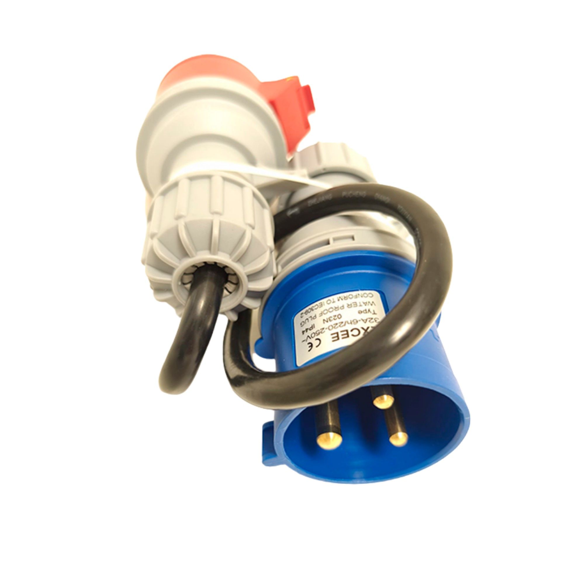 Adaptador CEE trifásico para CEE monofásico CEE 16A