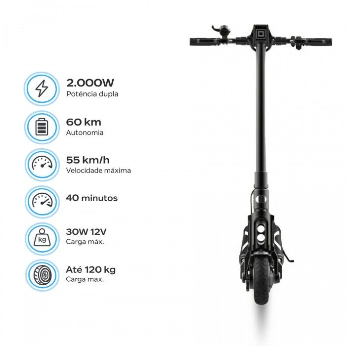 Trotinete Elétrica Dualtron Pop PopL2X 52V 20Ah Dual Motor 2x1000W Trotinete Elétrica Dualtron Pop PopL2X 52V 20Ah Dual Motor 2x1000W