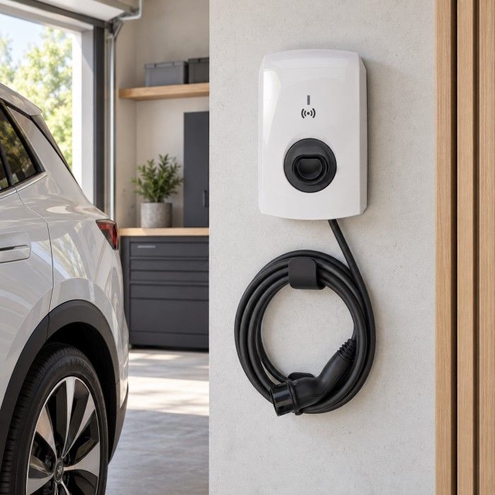 Alfen Eve Single S-line Single-Phase Charger (7.4kW) with 5-meter Cable and RFID 