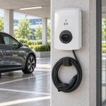 Alfen Eve Single S-line Three-Phase Charger (22kW) with 5-meter cable and RFID
