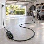 Schuko 3.5kW 1PH 16A Portable Charger with 8.5m T2 cable + Bag + Wall Mount + Plug Holder