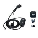Schuko 3.5kW 1PH 16A Portable Charger with 8.5m T2 cable + Bag + Wall Mount + Plug Holder