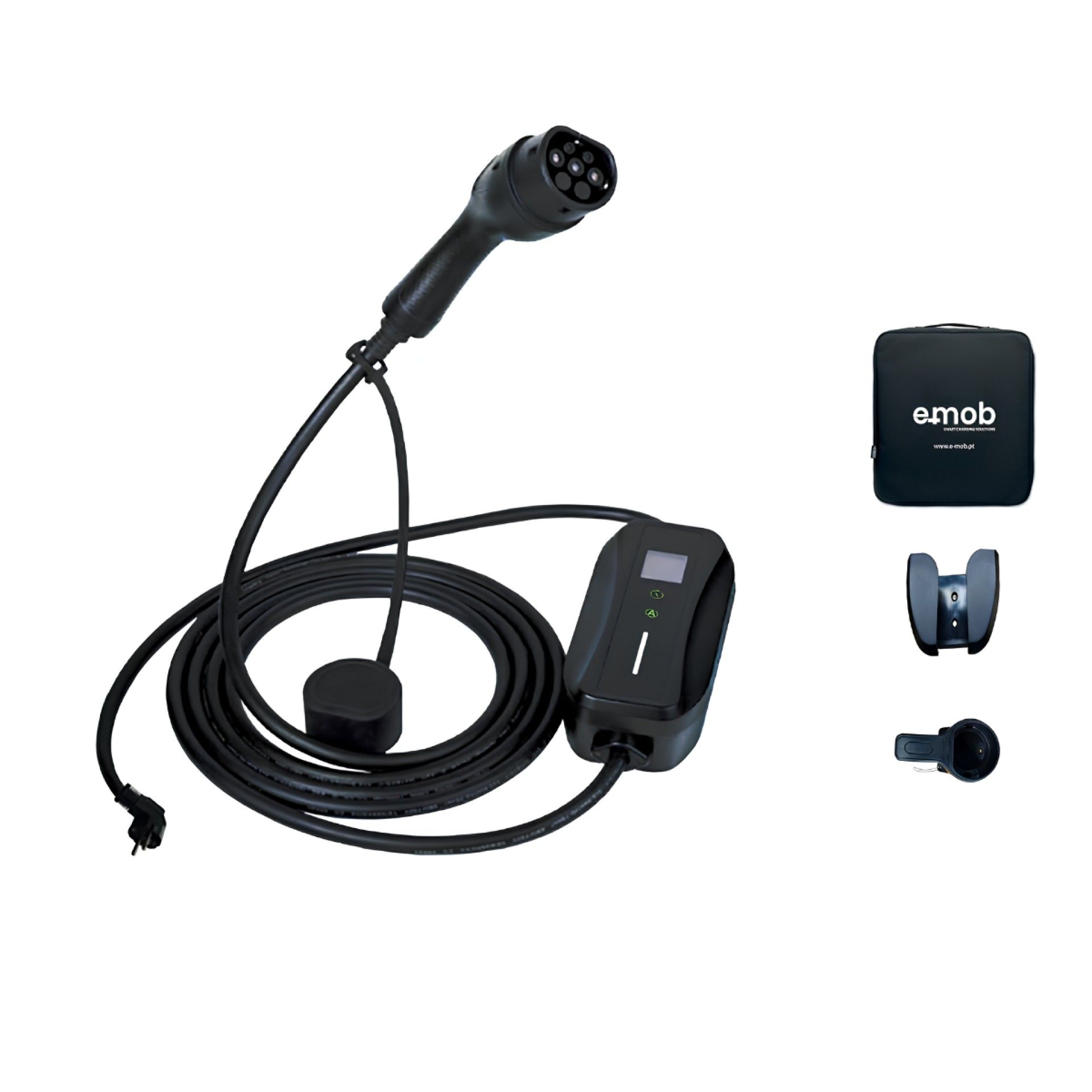 Carregador Portátil 3,5kW 1PH 16A schuko com 8,5m cabo T2 + Bolsa