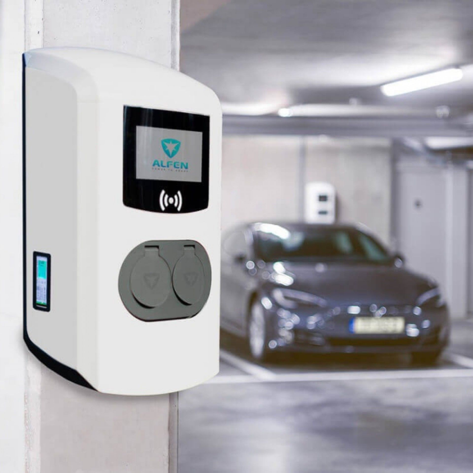 Carregador Duplo Alfen Eve Double Plus 2x22 kW Trifásico 2FC Sockets