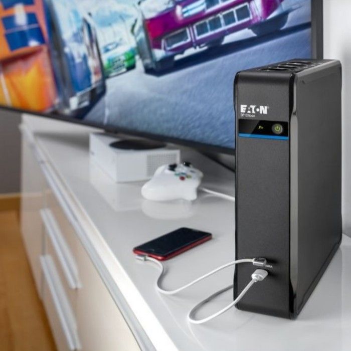 UPS Eaton 3P Ellipse 1700VA 1040W DIN Schuko com USB